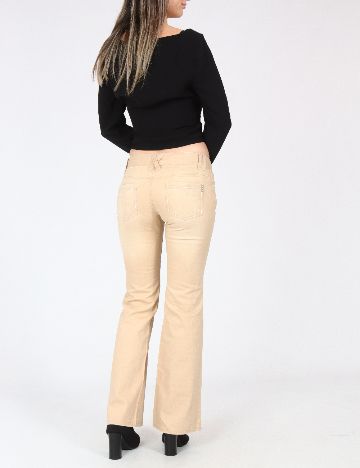 Pantaloni Zara, crem