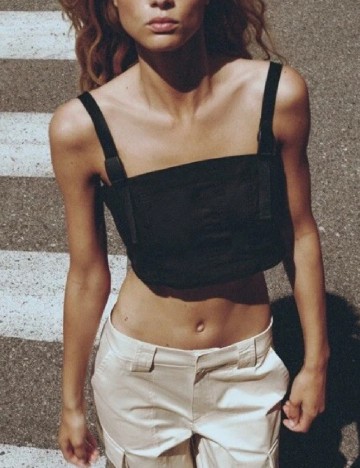 Top Zara, negru