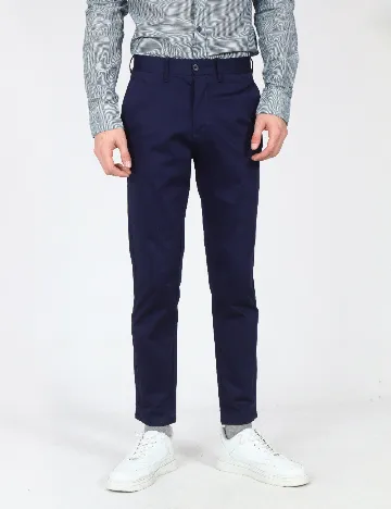 Pantaloni Zara, bleumarin Albastru