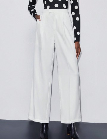 Pantaloni SHEIN, alb