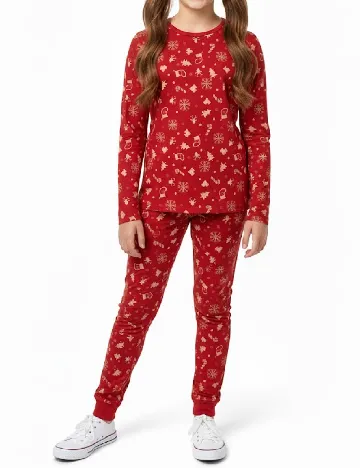 Bluza de pijama Zara, rosu