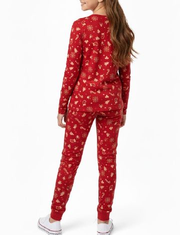 Bluza de pijama Zara, rosu
