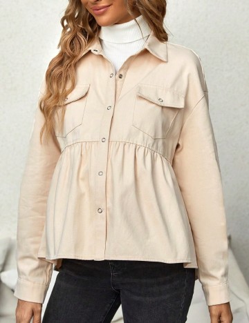 Jacheta SHEIN Maternity, crem