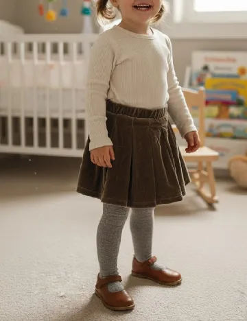 Fusta Zara, kaki Verde