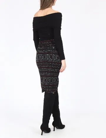 Fusta Bershka, negru