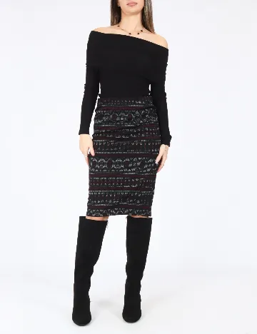 Fusta Bershka, negru