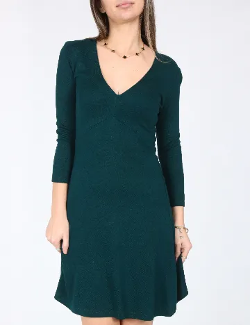 Rochie scurta Bershka, verde