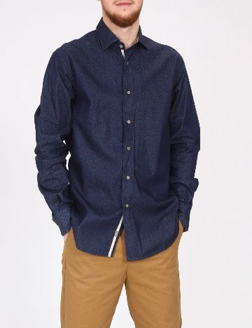 Camasa Zara, bleumarin