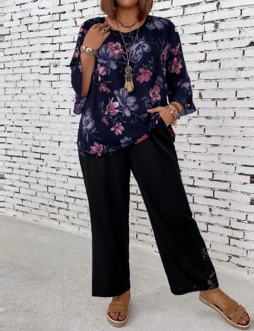 Compleu SHEIN CURVE, bleumarin inchis