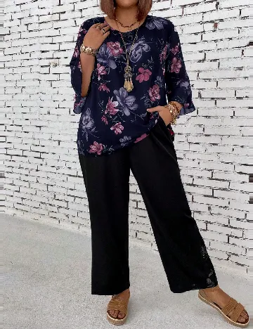 Compleu SHEIN CURVE, bleumarin inchis