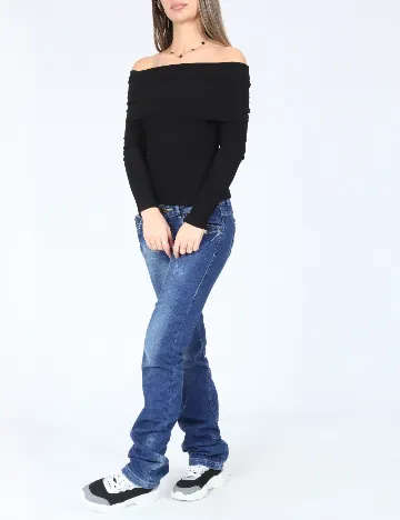 Blugi Bershka, albastru