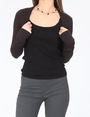 Bolero Bershka, maro inchis Maro