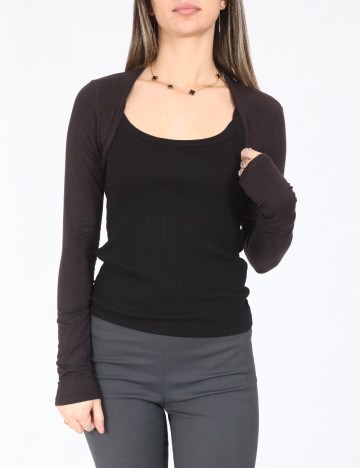 Bolero Bershka, maro inchis