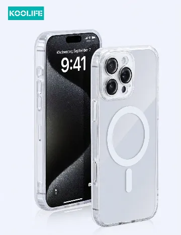 Husa iPhone 14 Pro Max SHEIN, transparent Alb