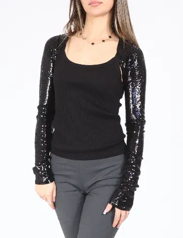 Bolero Bershka, negru