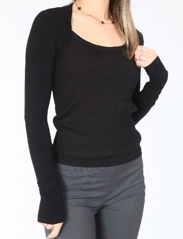 Bolero Bershka, negru