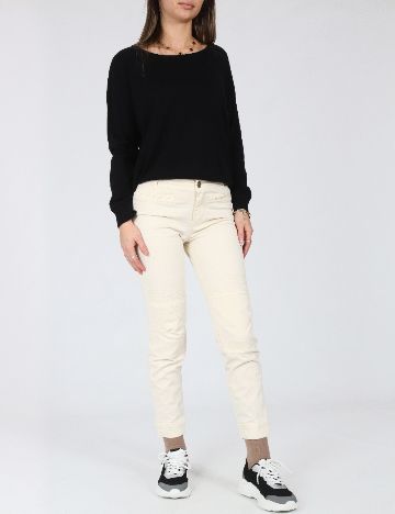 Pantaloni Zara, crem