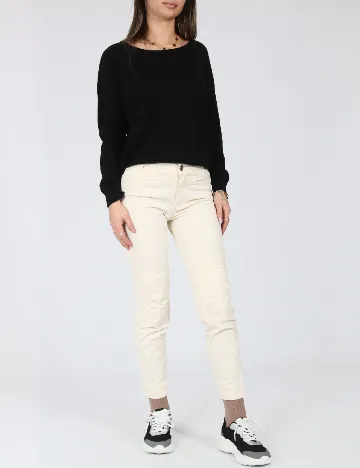Pantaloni Zara, crem