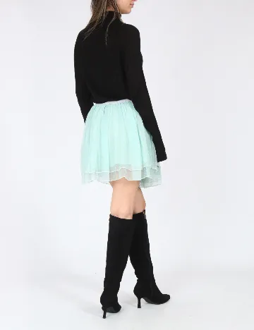 Fusta Zara, turcoaz Verde