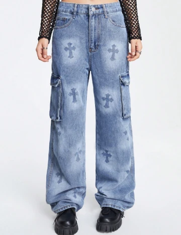 Blugi Romwe, albastru