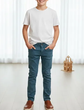 Pantaloni Zara, albastru