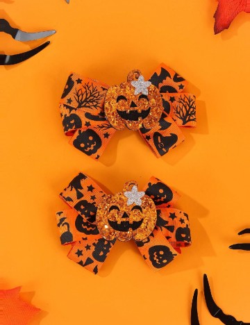 Set clame de par 2 bucati SHEIN, portocaliu