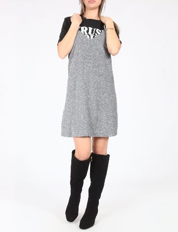 Rochie scurta Zara, negru/argintiu