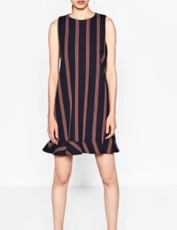 Rochie scurta Zara, bleumarin/rosu