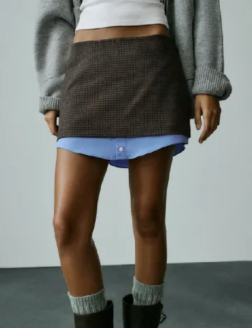 Fusta Zara, gri inchis