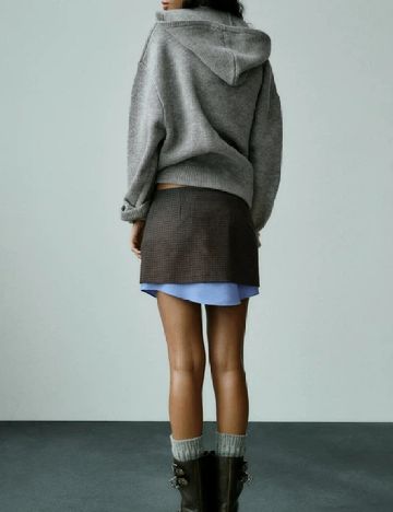 Fusta Zara, gri inchis