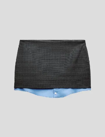 Fusta Zara, gri inchis