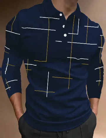 Bluza SHEIN Plus Size Men, albastru