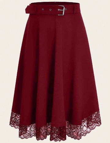 Fusta SHEIN CURVE, visiniu