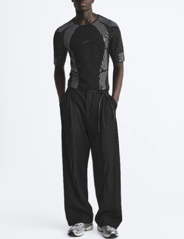 Bluza Zara, negru/gri