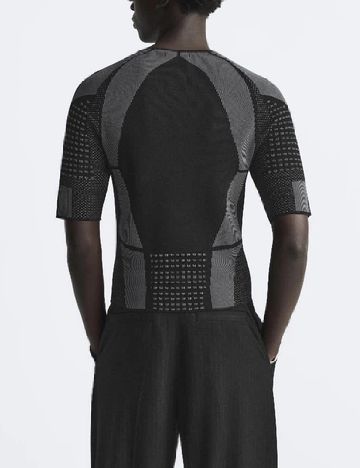 Bluza Zara, negru/gri