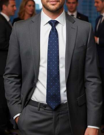 Cravata Zara, bleumarin