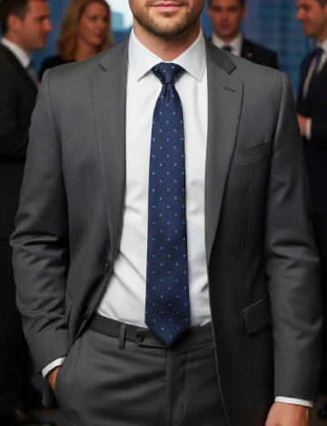 Cravata Zara, bleumarin