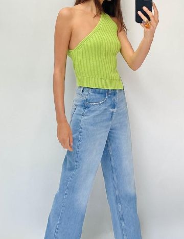 Top Zara, verde
