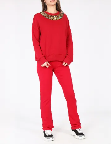 Pantaloni Bershka, rosu