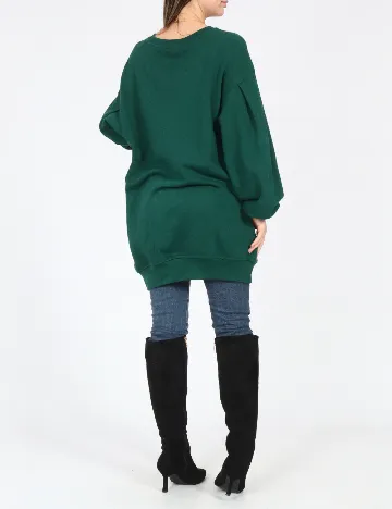 Bluza Oversize Bershka, verde