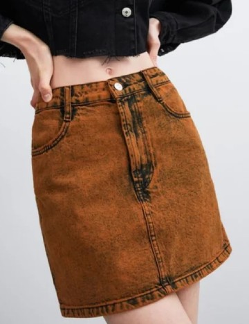 Fusta Zara, portocaliu