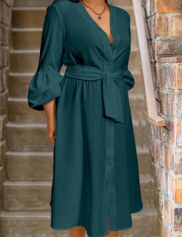 Rochie medie SHEIN CURVE, verde