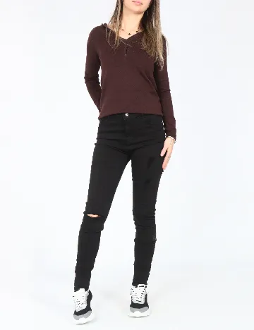 Blugi Bershka, negru Negru