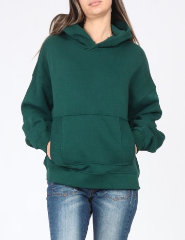 Hanorac Oversize Bershka, verde