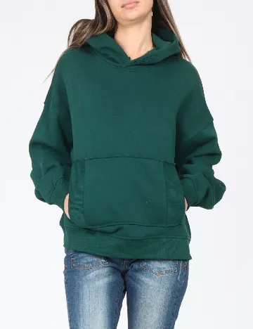 Hanorac Oversize Bershka, verde