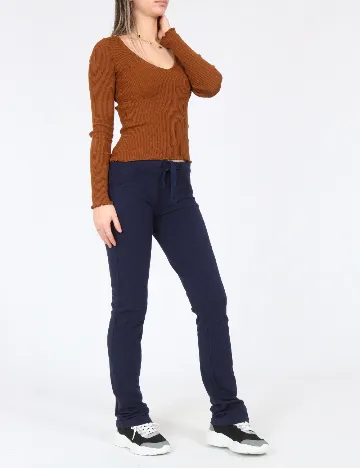 Pantaloni Bershka, bleumarin