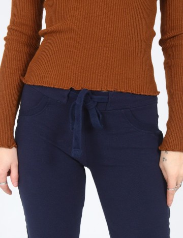 Pantaloni Bershka, bleumarin