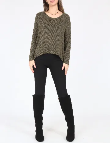 Bluza Oversize Bershka, verde