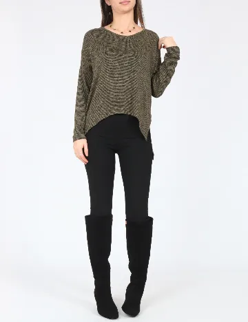 Bluza Oversize Bershka, verde