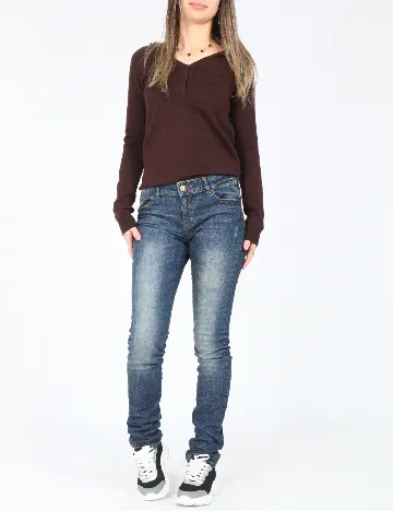 Blugi Zara, albastru Albastru